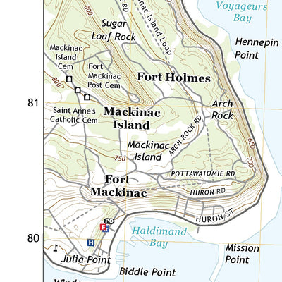 United States Geological Survey Round Island, MI (2019, 24000-Scale) digital map