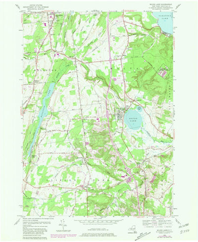 United States Geological Survey Round Lake, NY (1954, 24000-Scale) digital map