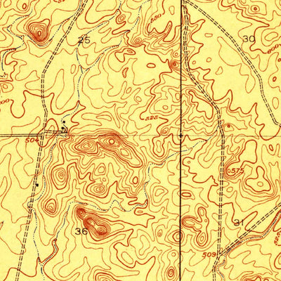 United States Geological Survey Round Mountain, CA (1922, 31680-Scale) digital map