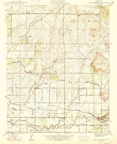 United States Geological Survey Round Mountain, CA (1947, 24000-Scale) digital map