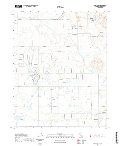 United States Geological Survey Round Mountain, CA (2021, 24000-Scale) digital map