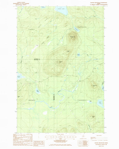United States Geological Survey Round Mountain, ME (1985, 24000-Scale) digital map