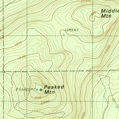 United States Geological Survey Round Mountain, ME (1985, 24000-Scale) digital map