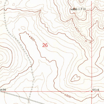 United States Geological Survey Round Mountain, NM (1967, 24000-Scale) digital map