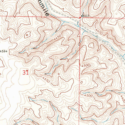 United States Geological Survey Round Mountain, NM (1967, 24000-Scale) digital map