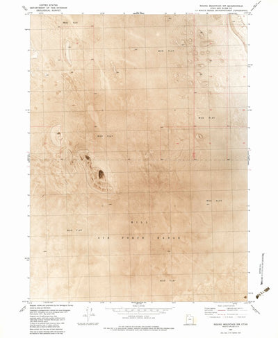 United States Geological Survey Round Mountain NW, UT (1983, 24000-Scale) digital map