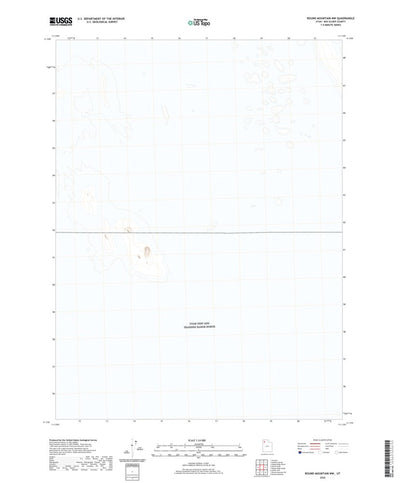 United States Geological Survey Round Mountain NW, UT (2020, 24000-Scale) digital map