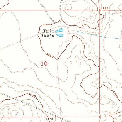 United States Geological Survey Round Mountain SE, NM (1967, 24000-Scale) digital map