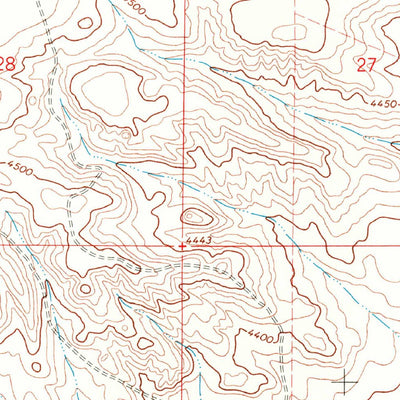 United States Geological Survey Round Mountain SE, NM (1967, 24000-Scale) digital map