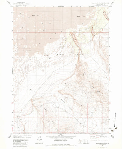 United States Geological Survey Round Mountain, UT (1983, 24000-Scale) digital map