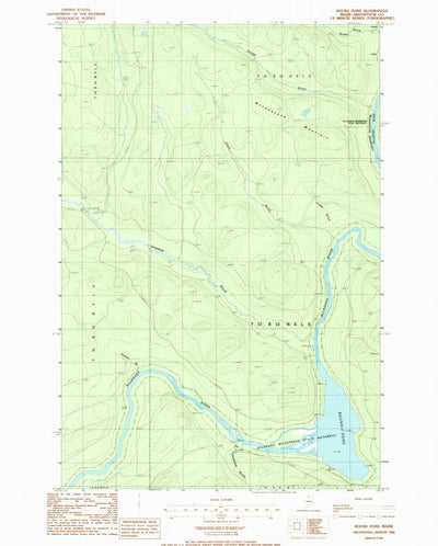 United States Geological Survey Round Pond, ME (1986, 24000-Scale) digital map