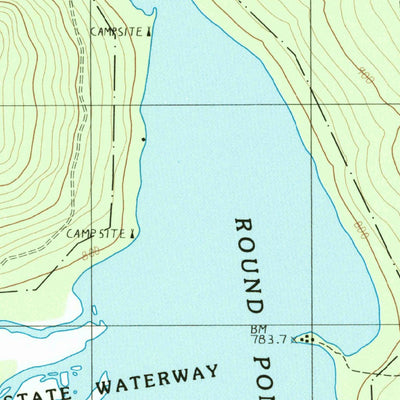 United States Geological Survey Round Pond, ME (1986, 24000-Scale) digital map