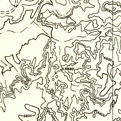United States Geological Survey Round Rock, AZ (1953, 24000-Scale) digital map