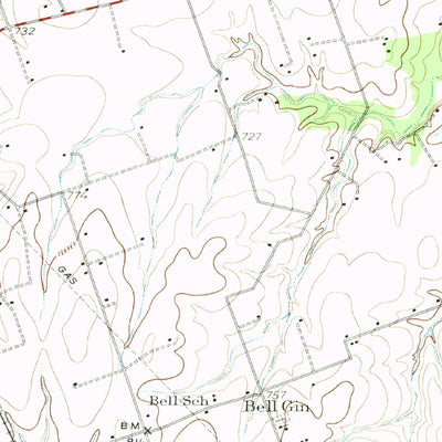 United States Geological Survey Round Rock, TX (1949, 62500-Scale) digital map