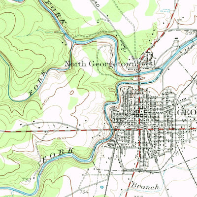 United States Geological Survey Round Rock, TX (1949, 62500-Scale) digital map