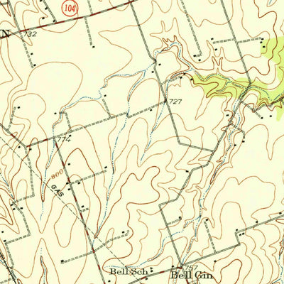 United States Geological Survey Round Rock, TX (1951, 62500-Scale) digital map