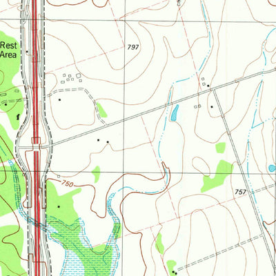 United States Geological Survey Round Rock, TX (1982, 24000-Scale) digital map