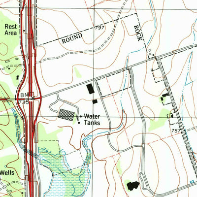 United States Geological Survey Round Rock, TX (1987, 24000-Scale) digital map