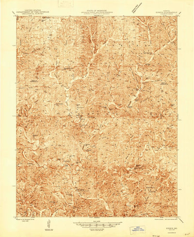 United States Geological Survey Round Spring, MO (1947, 48000-Scale) digital map