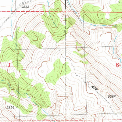 United States Geological Survey Round Top Butte, OR (1980, 24000-Scale) digital map