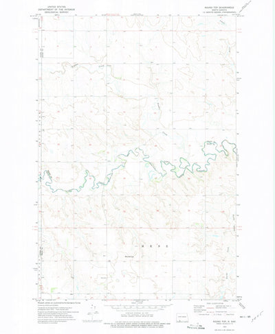 United States Geological Survey Round Top, ND (1972, 24000-Scale) digital map