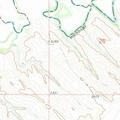 United States Geological Survey Round Top, ND (1972, 24000-Scale) digital map