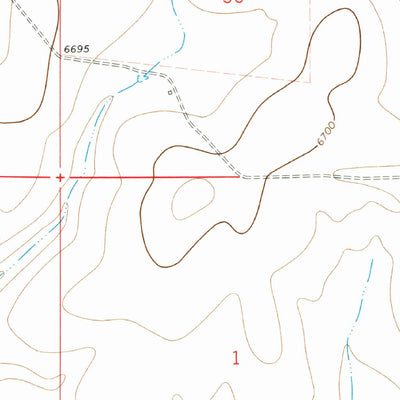 United States Geological Survey Round Top, NM (1972, 24000-Scale) digital map
