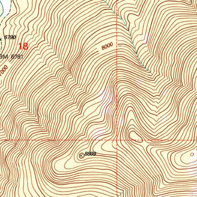 United States Geological Survey Roundhead Butte, MT-WY (2000, 24000-Scale) digital map