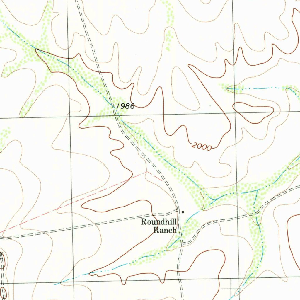 Roundhill Ranch, TX (1980, 24000-Scale) Map by United States Geological ...