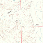 United States Geological Survey Roundup Draw, WY-MT (1971, 24000-Scale) digital map