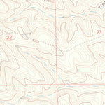 United States Geological Survey Roundup Draw, WY-MT (1971, 24000-Scale) digital map