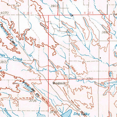 United States Geological Survey Roundup, MT (1954, 250000-Scale) digital map
