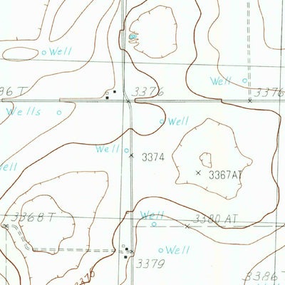 United States Geological Survey Roundup, TX (1985, 24000-Scale) digital map