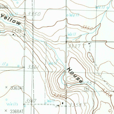 United States Geological Survey Roundup, TX (1985, 24000-Scale) digital map