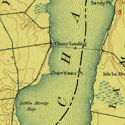 United States Geological Survey Rouses Point, NY-VT (1907, 62500-Scale) digital map
