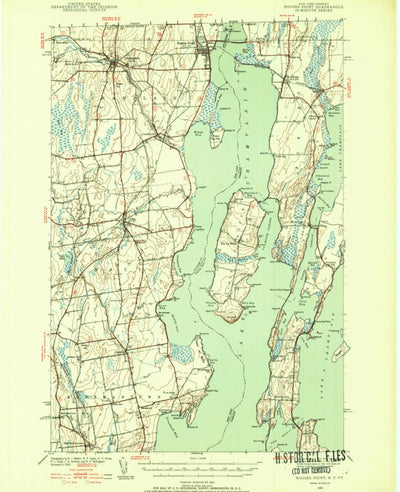 United States Geological Survey Rouses Point, NY-VT (1939, 62500-Scale) digital map