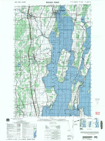 United States Geological Survey Rouses Point, NY-VT (2000, 50000-Scale) digital map