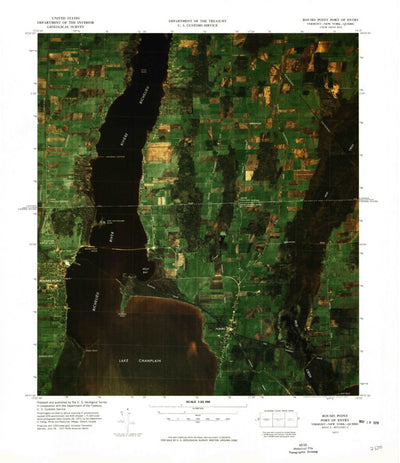 United States Geological Survey Rouses Point Port Of Entry, VT-NY (1977, 25000-Scale) digital map