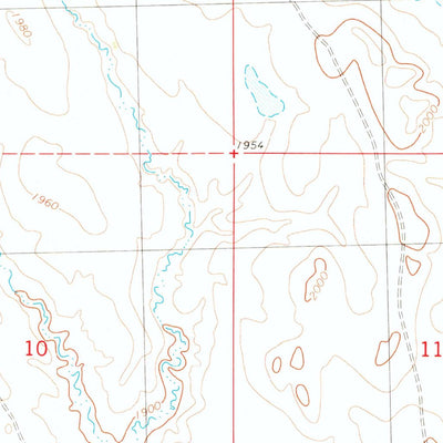 United States Geological Survey Rousseau Creek NW, SD (1981, 24000-Scale) digital map