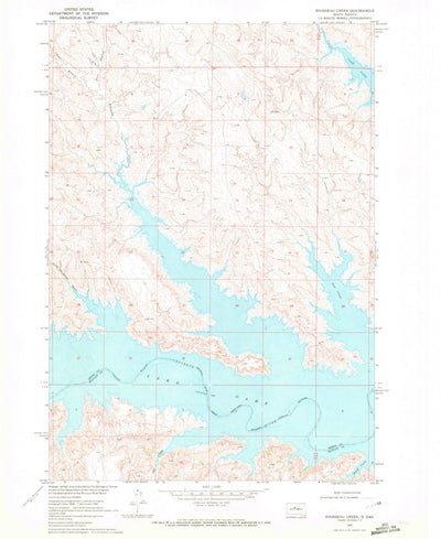 United States Geological Survey Rousseau Creek, SD (1969, 24000-Scale) digital map