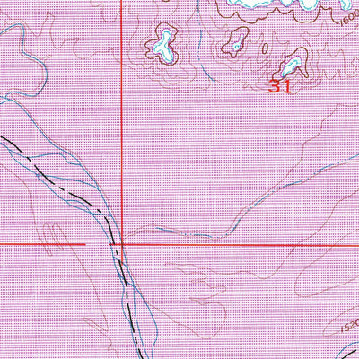 United States Geological Survey Rousseau Creek SW, SD (1956, 24000-Scale) digital map