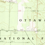 United States Geological Survey Rousseau, MI (1982, 25000-Scale) digital map