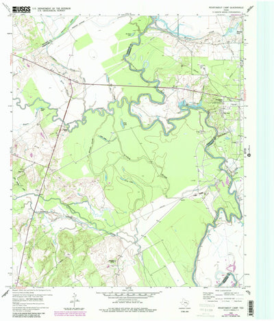 United States Geological Survey Roustabout Camp, TX (1960, 24000-Scale) digital map