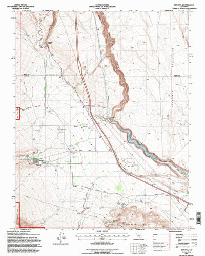 United States Geological Survey Rovana, CA (1994, 24000-Scale) digital map