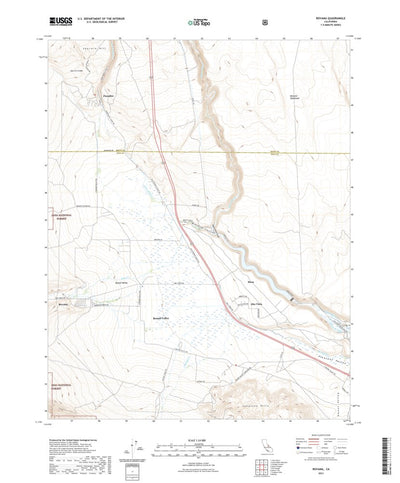 United States Geological Survey Rovana, CA (2021, 24000-Scale) digital map