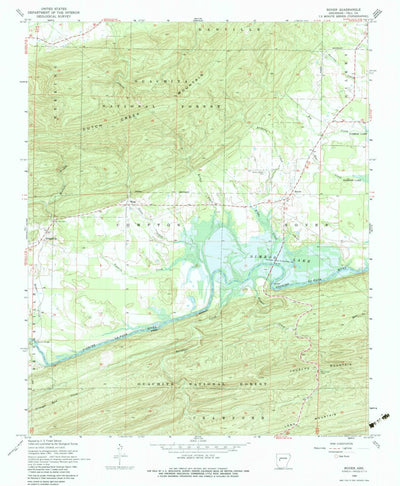 United States Geological Survey Rover, AR (1968, 24000-Scale) digital map