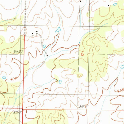 United States Geological Survey Rover, MO (1986, 24000-Scale) digital map