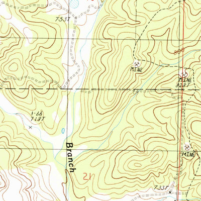 United States Geological Survey Rover, MO (1986, 24000-Scale) digital map