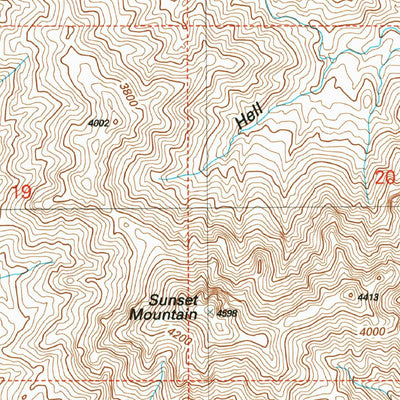 United States Geological Survey Rover Peak, AZ (2004, 24000-Scale) digital map