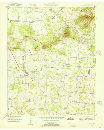 United States Geological Survey Rover, TN (1951, 24000-Scale) digital map